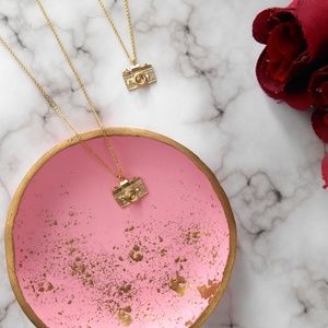 New Gold Camera Necklace